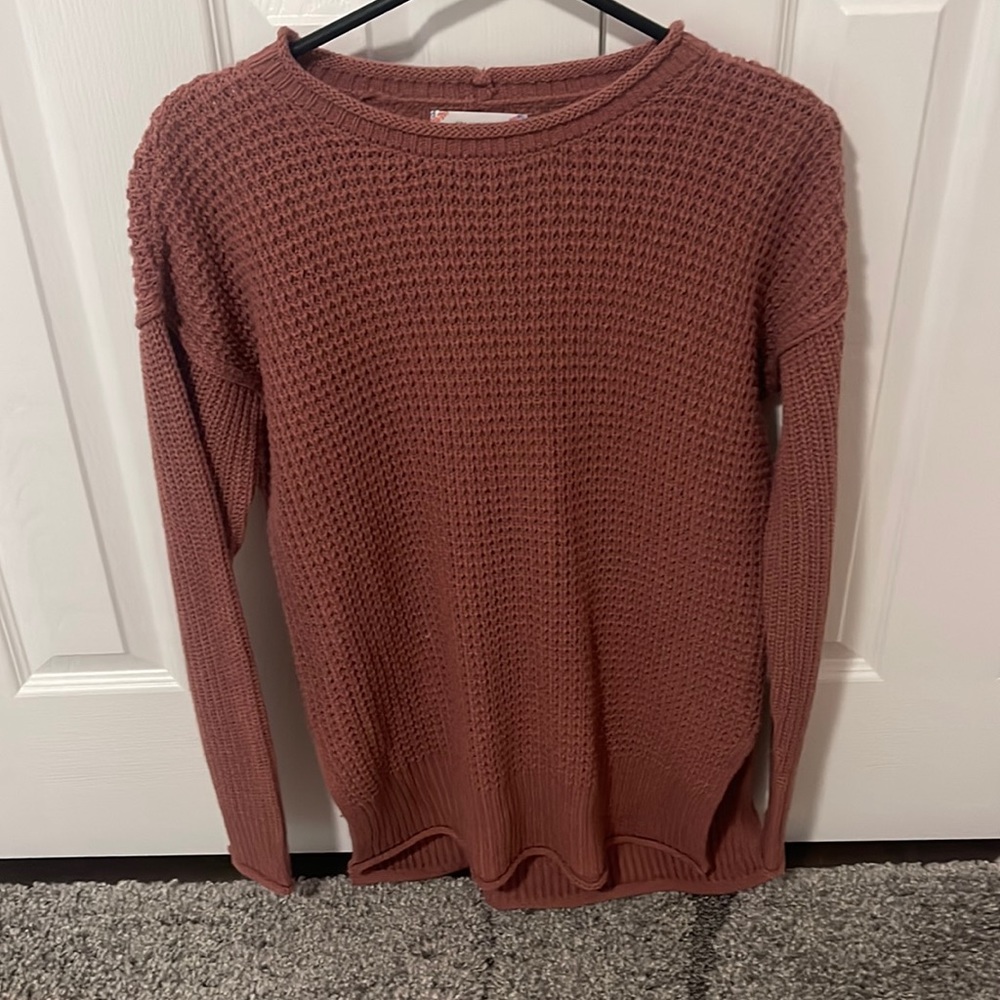 pink rose sweater